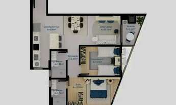 Imagem 6: Apartamento para venda com 61 metros quadrados com 2 quartos