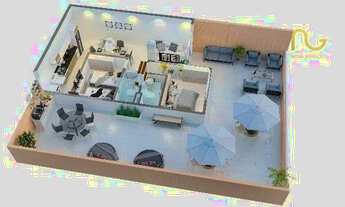 Imagem 5: Apartamento com 2 dormitórios à venda, 57 m² por R$ 406.200 - Boqueirão - Praia Grande/SP