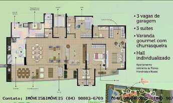 Imagem 7: Apartamento para Venda em Natal, Lagoa Nova, 3 dormitórios, 3 suítes, 4 banheiros, 3 vagas