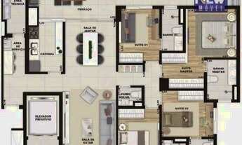 Imagem: Apartamento Garden à venda, 164 m² por