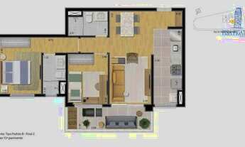 Imagem 3: Apartamento com 2 dormitórios à venda, 66 m² por R$ 705.390,00 - Taquaral - Campinas/SP