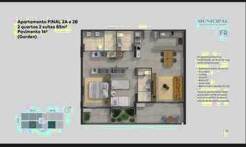 Imagem 2: Ágio FR BUENO Apto Gardem Apartamento com 2 Quarto(s) e 3 banheiro(s) à Venda, 85.00 por R
