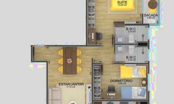 Imagem 4: 2 DORMITÓRIOS NA VILA ADYANA COM VARANDA GOURMET EM ANDAR ALTO