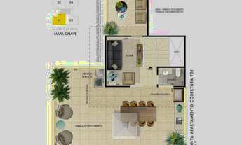 Imagem 3: Cobertura de 2 quartos e 2 vagas de garagem