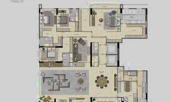 Imagem 5: Apt de 185 metros quadrados no bairro Setor Oeste com 3 suítes, Prox a Praca do Sol e Av P