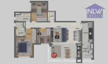 Imagem: Apartamento à venda, 92 m² por R$ 1.208.610,00