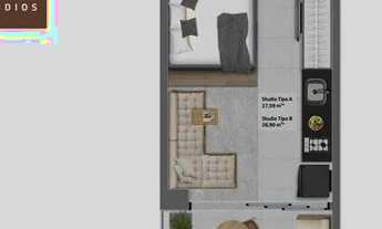 Imagem 3: Alive Corredor da Vitória - Studio com Varanda