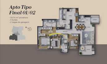 Imagem 4: Apartamento à venda, 131 m² por R$ 1.730.209,00 - Água Verde - Curitiba/PR