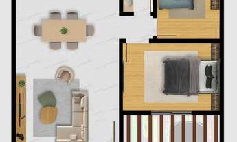 Imagem 2: Casa Térrea Moderna com Acabamento Premium