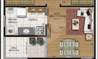 Imagem 3: Apartamento 2 quartos Caiçaras