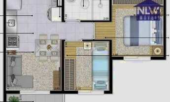Imagem 3: Apartamento com 2 dormitórios à venda, 33 m² por R$ 211.833,40 - Brás - São Paulo/SP