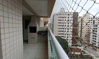 Imagem 6: Apartamento de 1 dorm com lazer completo, à 200m da praia, churrasqueira na sacada e vista