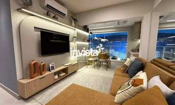 Imagem 4: Apartamento 2 suítes no Embaré, Santos 96 m² com varanda gourmet e vista mar