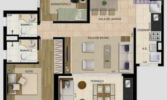 Imagem: Apartamento à venda, 68 m² por R$ 539.210,00