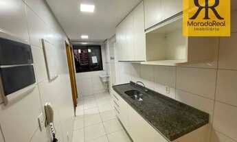 Imagem 6: Apartamento com 3 dormitórios para alugar, 81 m² por R$ 3.498/mês - Casa Amarela - Recife