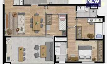 Imagem: Apartamento à venda, 93 m² por R$ 970.110,00