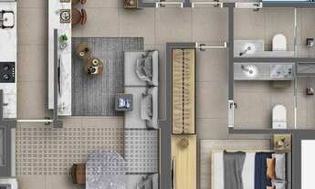 Imagem 2: Apartamento de 2 quartos e 1 vaga no Jardim Prudência - SP