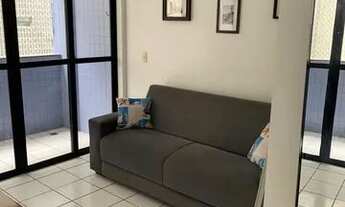 Imagem 2: Alugo apartamento mobiliado com 2 quartos, sendo 1 suíte, no Jardim Oceania, à beira-mar d