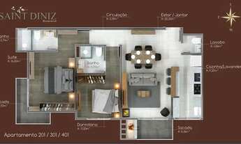 Imagem 4: Apartamento 02 Dormitórios - Bairro Canela