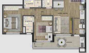 Imagem: Apartamento à venda, 70 m² por R$ 751.688,00