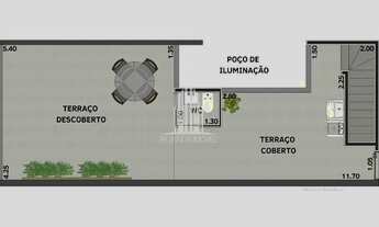 Imagem 5: Cobertura com Elevador, com 2 dormitórios sendo 1 suíte e 1 vaga de garagem