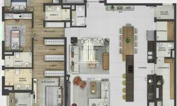 Imagem 6: Apartamento á venda próximo ao Ibirapuera com 3 suítes, 3 vagas depósito - Vila Mariana