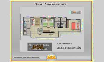 Imagem 3: Apto 2 quartos com suite - Federação