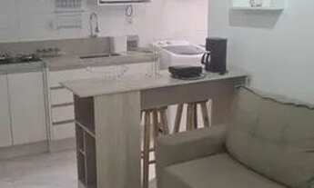 Imagem 2: Lindo apto - Mobiliado- cama de casal, geladeira , cook top, mesa, microondas, cadeiras, s