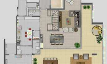 Imagem 4: Apartamento com 3 dormitórios à venda, 121 m² por R$ 1.316.000 - Gonzaga - Santos/SP