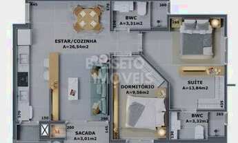 Imagem 3: FLORIANóPOLIS - Apartamento Padrão - Cachoeira do Bom Jesus