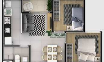 Imagem 5: Apartamento com 2 dormitórios à venda, 45 m² por R$ 189.900,00 - Chácara Nossa Senhora de