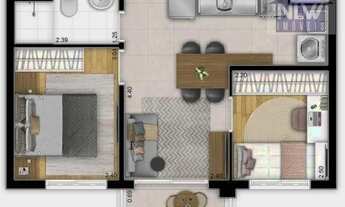 Imagem: Apartamento à venda, 38 m² por R$ 288.319,86