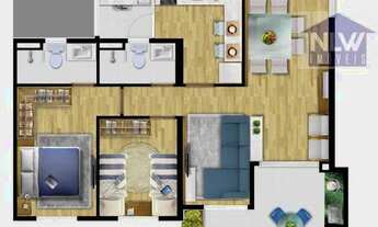 Imagem: Apartamento à venda, 74 m² por R$ 576.305,34