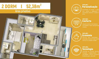 Imagem 5: W) Apartamento na Planta imperdível! 3 e 2 dorms *Sem Comprovação de Renda* !!!
