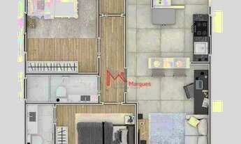 Imagem 4: LANÇAMENTO ... Sobrado com 2 dormitórios à venda, 62 m² por R$ 330.000 - Vila Guilhermina