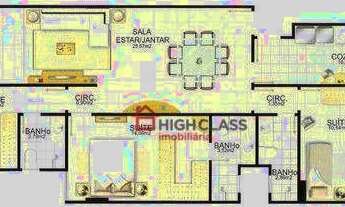 Imagem 2: Apartamento com 3 dormitórios à venda, 117 m² por R$ 790.000,00 - Praia da Costa - Vila Ve