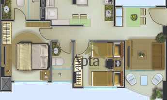 Imagem 7: Apartamento com 2 dormitórios à venda, 56 m² por R$ 350.000 - Tirol - Natal/RN