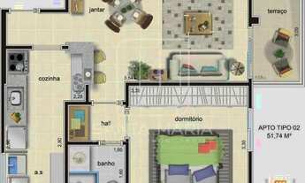 Imagem 5: Apartamento (tipo - padrao) 1 dormitórios/suite, cozinha planejada, portaria 24 horas, ele
