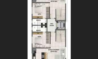 Imagem 6: ÁREA PRIVATIVA 03 QUARTOS 02 SUITES NO BAIRRO CIDADE JARDIM ELDORADO - CONTAGEM MG