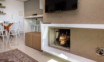 Imagem 7: Lindo apto de 1 dormitório 100% finamente mobiliado. Lareira, churrasq, suíte, lavabo e sa