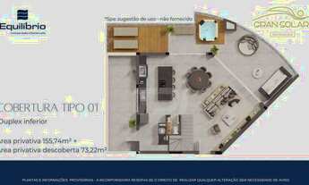 Imagem 3: Cobertura com 3 dormitórios à venda, 228 m² por R$ 2.889.000,00 - Jardim Botânico - Curiti