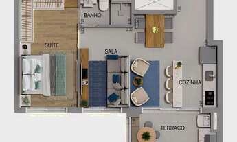 Imagem 3: Imóvel para venda tem 49 metros quadrados com 1 quarto em Jardim Esperança - Barueri - SP