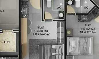 Imagem 5: Flat no Cabo Branco com 01 quarto e ótima localização