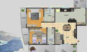 Imagem 7: Apartamento para Venda em Contagem, Cabral, 2 dormitórios, 1 suíte, 1 banheiro, 2 vagas