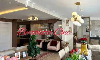 Imagem 2: Apartamento com 133m² de área útil, varanda gourmet com fechamento em vidro, sala para 03