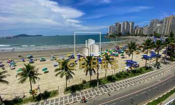 Imagem 2: Apartamento frente mar na praia das Astúrias no Guarujá com 4 quartos e área de lazer comp