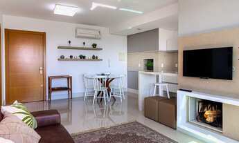 Imagem 3: Lindo apto de 1 dormitório 100% finamente mobiliado. Lareira, churrasq, suíte, lavabo e sa