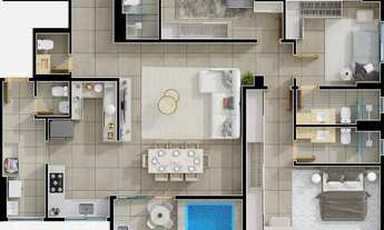 Imagem 4: Imóvel para aluguel e venda tem 75 metros quadrados com 2 quartos