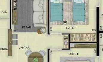 Imagem 2: Apartamento 2 dormitórios Suítes Ribeirania