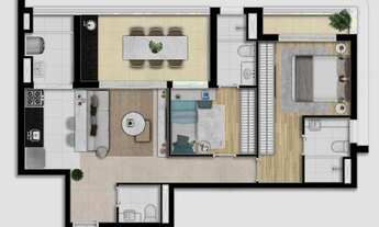 Imagem 7: Apartamento para venda com 78 metros quadrados com 2 quartos em Perdizes - São Paulo - SP